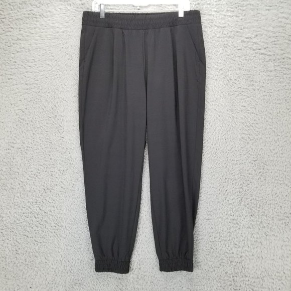 Athleta Pants Womens 14 Savannah Black Stretch High Rise City Pocket Jogger - Picture 1 of 14